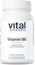 Vital Nutrients B6 | Vegan Torchated B6 Vitamins for Nervous System, Muscle, Bone Health* | High-Potency B6 for Menstrual Discomfort * | Gluten, Dairy, Soy Free | 100 Capsules