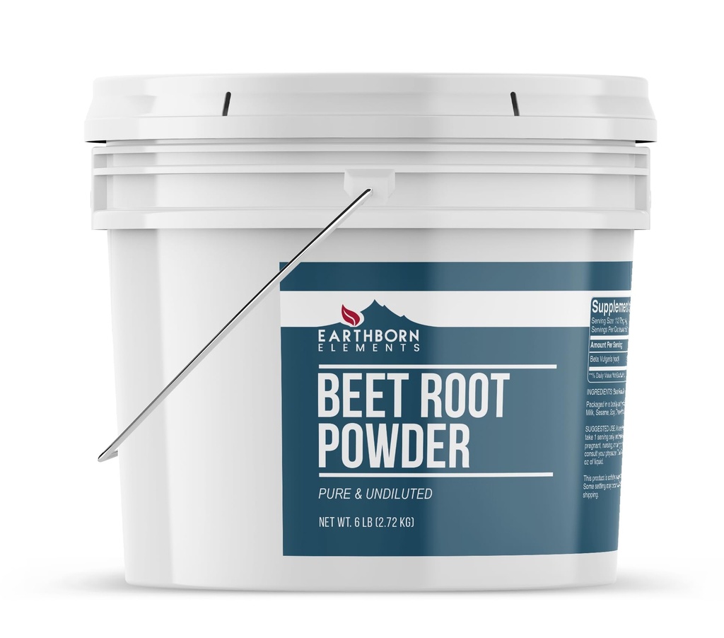 Earthborn Elements Beet Root Toz 1 Gallonhopper, Pure & Undiled, Smoothies & Shakes