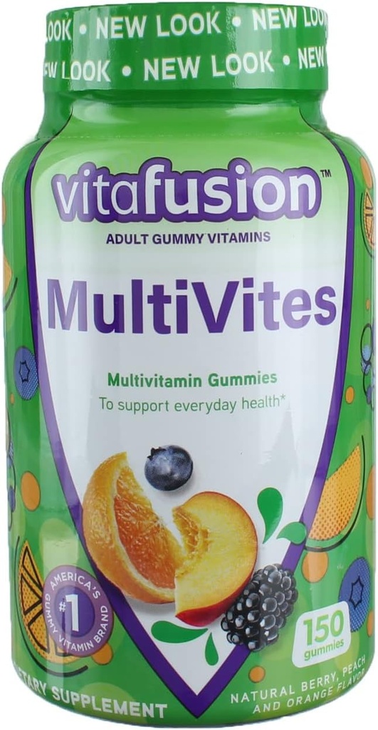 Vitafusion Adult Multi Gummy, Pack of 3, (150 sayı her / 450 diş)