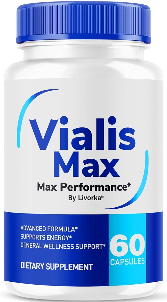 Vialis Max Pills for Men - Resmi Vialis Max Premium Erkek Hızlı Enerji, Endurance ve Performans, VialisMax Capsules Advanced Formula, 1 Ay için 60 Capsules