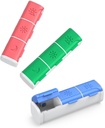 Pill Organizer 3 Times a Day, (3 Pack) Küçük Pill Box, Daily Pill Organizer, Moisture Kanıt Seyahat Pill Case for Pockets, Fish Oils, Supplements