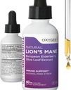TriGuard Plus Lions Mane - Lions Mane Nootropic, Olive Leaf, Elderberry Extract Liquid Tincture 2 fl oz | Ruh Clarity, Focus, Memory, Immune Support & Energy | Alkol-Free, Non-GMO, Made in USA