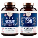 WINDSOR BOTANICALS Άνδρας συμπλήρωμα γονιμότητας και χάπια σιδήρου με φολικό οξύ - γονιμότητα και προγεννητική δέσμη