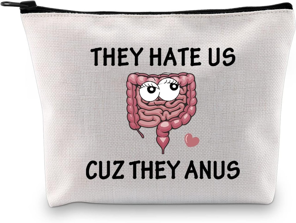 JXGZSO Gastroenterolog Doktor Armağanları ABD cuz'dan Nefret Ediyorlar Anus Funny Colon Cosmetic Bag Kolon Cerrahisi Kayıp Hediyeleri