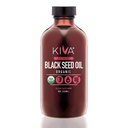 Kiva Organik Siyah Tohum Yağı - Ultra High 3X Youmoquinone (TQ), Cold-Pressed, %100 Türk Nigella Sativa Tohum Yağı, All- Natural Non-GMO Supplement - Vegan, 8 oz (235 ml) Cam Şişe Şişe Şişe Şişe