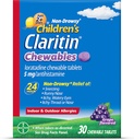 Çocuk Claritin Chewables 24 Saat Alerji Yardımı, Drowsy Kids Antihistamine Chewable Tabletler, 30 Count