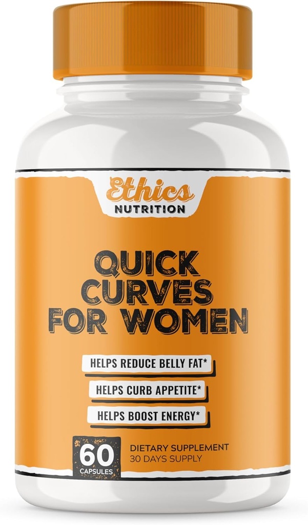 Hızlı Curves - Fat Burner Kilo Kayıp Pills for Women | Appetite Suppressant, Best Fat Burner Metabolism ATM | İncelik Belly Fat Burner Diyet Pills That Work Fast, Extra Strength - 60 Capsules