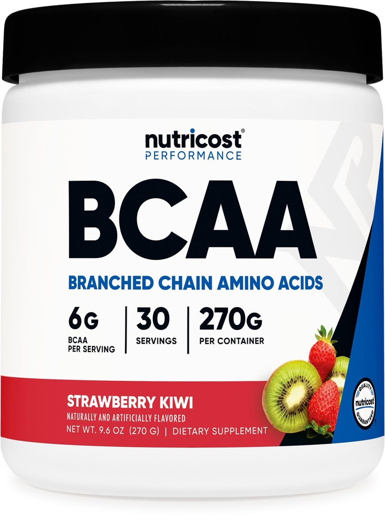 Nutricost BCAA Toz (Strawberry Kiwi, 30 Hizmet) - Optimal 2:1