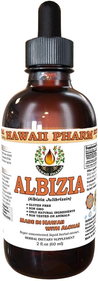 Albizia Liquid Extract, Albizia (Albizia julibrissin) Flower Tincture Supplement 2 ozz