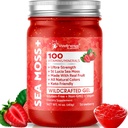 WELLNESS LABSRX Irish Sea Moss Gel Raw - Wildcrafted Superfood Seamoss Gel - Strawberry Flavor, Vitamin and Mineral-Rich from Pristine Caribbean Waters, Immune and Digestive Health Support - 10 oz.