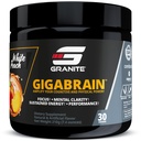 Διατροφή Γρανίτη GigaBrain Nootropic Energy Powder – Cereboost, Alpha-GPC & ElevATP – Γνωστικό συμπλήρωμα εστίασης για διαρκή ενέργεια και απόδοση – Λευκό Ροδάκινο, 30 εξυπηρετήσεις