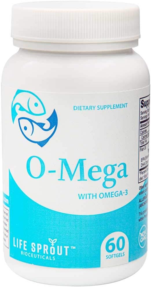 O-Mega with EPA/DHA Enteric Omega-3 Fatty Acids - 60 Capsules