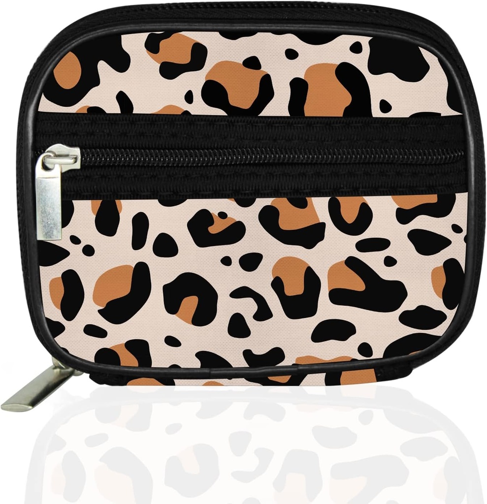 Serfeymi Weekly Travel Pill Organizer Pill Case for Purse with Reforce 7 Day Pill Box, Fashionable Travel Medicine Organizer Pill Konteyner for Medicine, Vitamin, Supplement - Brown 02