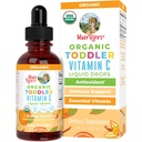 MaryRuth Organics Todd Vitaminler C Drops | USDA Organik Vitamin C Liquid Drops for Toddler | Dönem 1-3 Yıl | Immune Support & General Health | Vegan | Non-GMO | Gluten Free | 30 Servisler