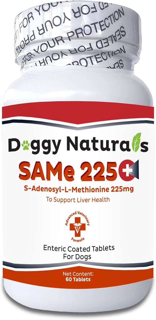 SAM-e 225 MG SAMeLQ Liver Support S-Adenosyl-L-Methionine for Dogs (60 Tablet) ABD'de yapıldı.
