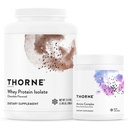 THORNE - Whey Protein Isolate (Chocolate, 31.9 Oz) & Amino Complex (Berry, 8 Oz) Bundle - Υποστηρίζει την αποκατάσταση των μυών - NSF Certified for Sport - Χωρίς γλουτένη, χωρίς σόγια
