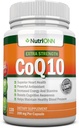 CoQ10 200 mg (Çift Güçlü), 120 Capsules - Yüksek Abhidrasyon Coenzyme Q10 - Bilimsel olarak Proven Ekstra Güçlü CoQ10 Ubiquinone - 4 Ay Supply