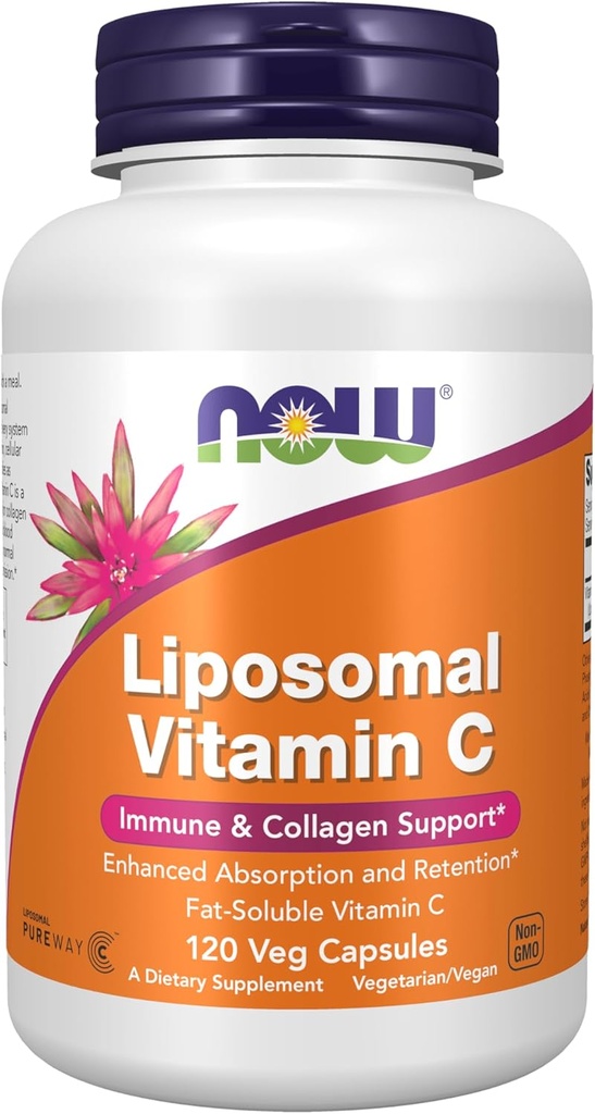 Şimdi Tamamlar, Liposomal Vitamin C, Immune & Collagen Support, 120 Veg Capsules