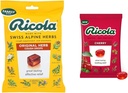 Ricola Original Natural Herb Cough Suppressant Throat Drops, 45 Drops, Soothes Throats, Doğal Soothing Relief & Cherry Throat Drops, 45 Kont