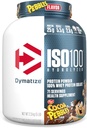 Dymatize x Cocoa Pebbles ISO100 Whey Protein Powder Isolate, 25g πρωτεΐνης, 5.5g BCAAs, 120 Cal., Χωρίς γλουτένη, 1g λίπος, 1g ζάχαρη, 2g υδατανθράκων (71 σερβίρεται)
