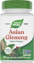 Nature's Way Asian Ginseng, Καταπολέμηση της Κόπωσης*, 1.120mg ανά 2-κάψουλα εξυπηρέτηση, Μη ΓΤΟ έργο Επαληθευμένο, Vegan, 100 κάψουλες (Packaging May Vary)