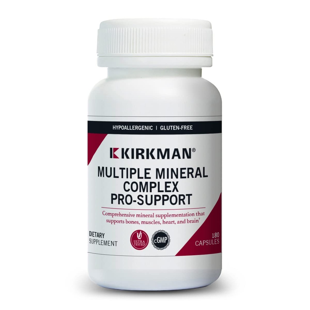 Kirkman Multi Mineral Kompleksi Pro-Depres - Hipoallerjen | 180 Vejetaryen Capsules | Minerals