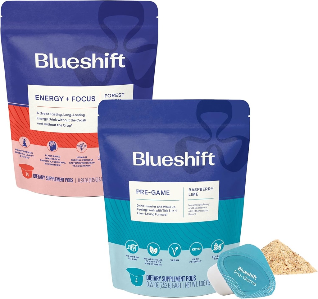 Blueshift Energy + Focus 14 Pack and Pre-Game 14 Pack Bundle