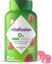 vitafüzyon Ekstra Güçlü Vitamin D3 Gummy, Strawberry Flavored Bone ve Immune System Support (1) 120 Count