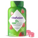 vitafüzyon Ekstra Güçlü Vitamin D3 Gummy, Strawberry Flavored Bone ve Immune System Support (1) 120 Count