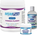 KALA SA MSMPure Start Sche with MSM Coarse Flakes 1lb, MSM Muscle & Joint Cream 2oz and MSM Gel with Organic Aloe 8oz