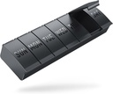 Barhon Pill Organizer Büyük, Haftalık Tıp Pill Organizers, 7 Gün Pills Box Büyük Vitamin Supplements Fish Oil, Black