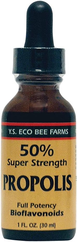 YS Bee FARMS Βιολογικά 50% Spr Strngth Propolis Tint, 1 OZ
