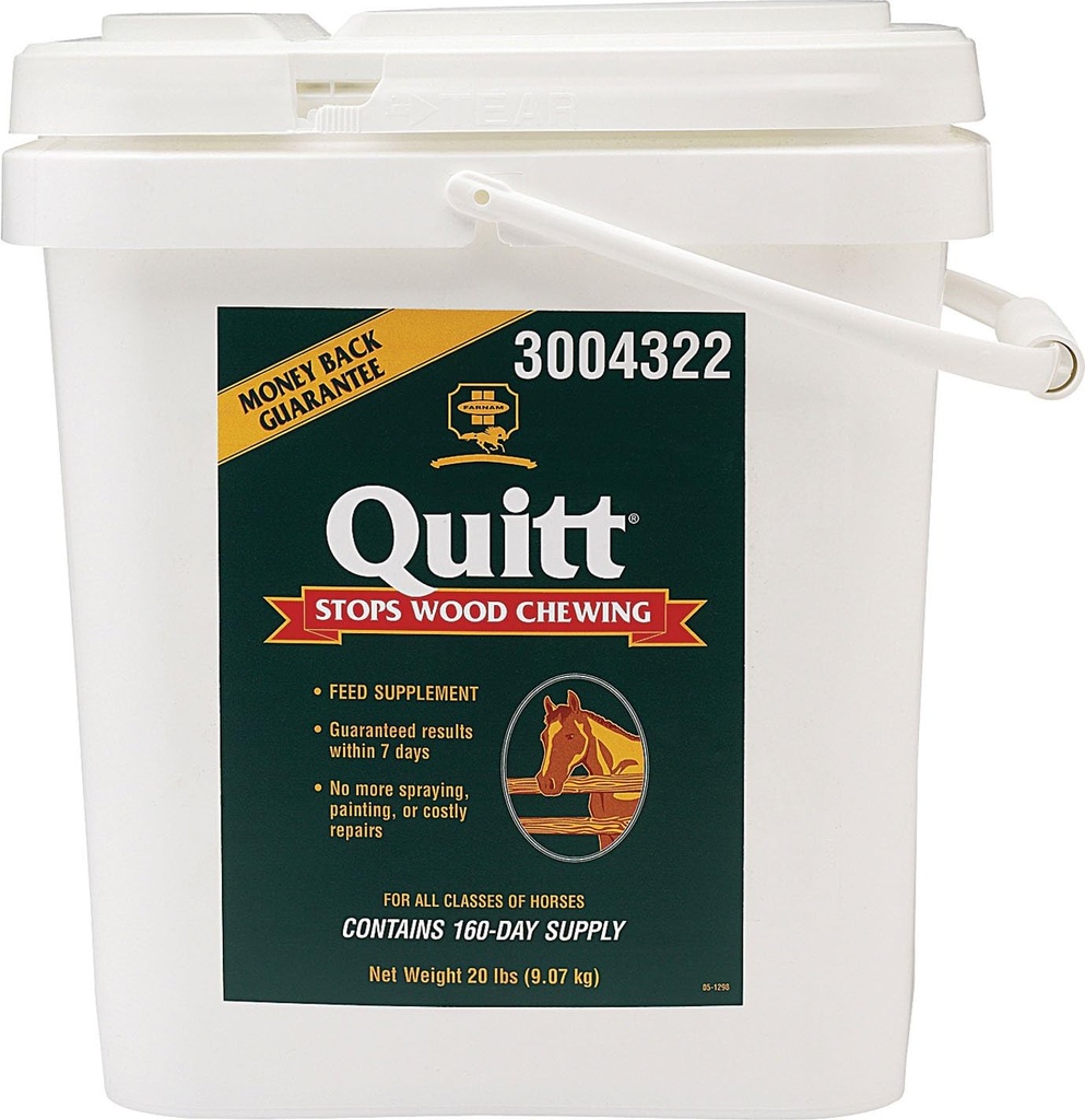 Farnam Quitt Wood Chewing Supplement for Horses, 20Pound