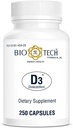Bio-Tech Pharmacal Vitamin D3 (D3 1k IU, 250 Kont)