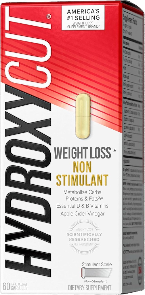 Hydroxycut Pro Clinical μη-διεγερτικό συμπλήρωμα απώλειας βάρους με μηλίτη μήλου, 60 κάψουλα