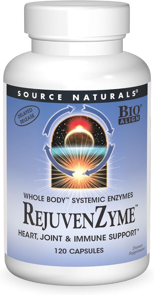 Source Naturals RejuvenZyme - για την καρδιά, κοινή & ανοσοποιητική υποστήριξη - 120 κάψουλες