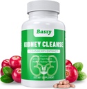 Kidney Cleanse Detox & Tamir | Ekstra Kuvvet 50:1 Cranberry Extract | 22-in-1 Kidney Health Supplement | Kidney Support Formula for Kidney Restore | Kidney Detox ve Bladder Health
