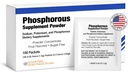 Phosphorus 100 Packets, Diyetsel Supplements Tozu, sodyum Phosphate ve Pyum Phosphate, Fruit Flavored Phosphorous Supplement Toz for Electrolyte, Bone Health & Kidney Health