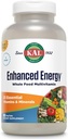 KAL® Enhanced Energy Multivitamin | Whole Food Based Vitamins & Minerals w/ Antioxidants, Digestive Enzymes & Natural Carotenoids | 180 Capsules