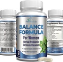 Kadınlar için Denge Kompleksi - Vaginal Health, Herbal Detox & Cleanse, Vaginal Probiyotiks, Supports Health Intestinal Flora, Helps with Yeast Enfeksiyons 60 Capsules