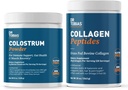 Dr. Tobias Collagen Peptides Powder and Colostrum Powder - Supports Skin, Hair, Joint Health, and Immune Function - Gluten-Free, Non-GMO