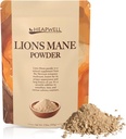 Heapwell Superfoods Lion's Mane Toz 100g – Premium Grade, High Spectrum Lion's Mane Mushroom Supplement for Cognitive Support, Immune Boost, and Spiritty 100 Plus Services