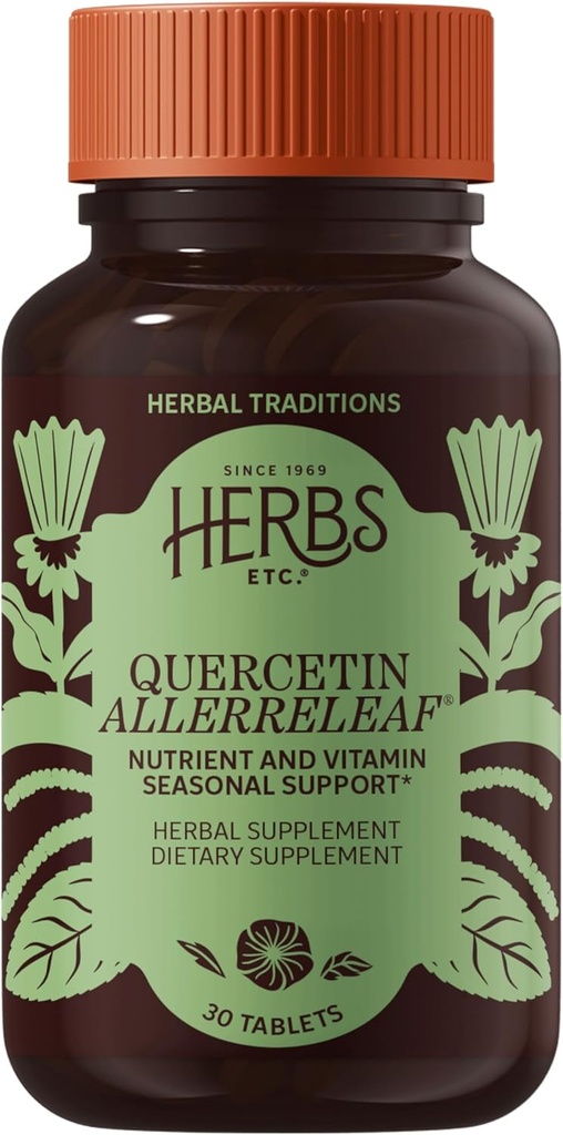 Herbs, Etc. Alerji ReLeaf Sistemi - Mevsimlik Discomfort Supplement - Sneezing & Itchy Eyes - Destekler Sinus Fonksiyonu - 30 Softgels (30 Hizmet)