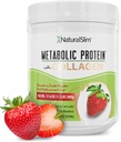 Metabolik protein Toz Collagen, Whey protein Toz Shake, L-Glutamine for Metabolic Support, Digestion, Skin, Commons & Muscle, Low Carb Meal Change, 17.06 ozed Collagen ile L-Glutamine