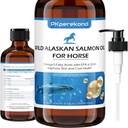 Vahşi Alaskan Salmon Oil For Horse, Itch Relief, Fish Oil Omega 3 EPA+DHA Fatty Asits, Skin & Coat Supplement For Horses, Support Joint Function, Immune & Heart Health