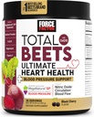 Kuvvet Faktörü Total Beets Ultimate Heart Health Blood Printing Support with CoQ10, Beet Root Toz, Grape Tohum Ekstraksiyon, Kan Baskı Supplement for Circulation, Black Cherry, 30 Hizmet