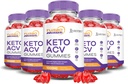 (5 Pack) Turbo Ripped Keto ACV Gummies Gelişmiş Formula 1000MG Turbo Ripped Keto Gummies Apple Cider Vinegar Formulata Pomegranate Beet Juice B12 Vegan Non GMO 300 Gummys