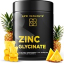 Çinko Glycinate Gummies for Yetişkinler | çinko Supplements 50 mg | Destekler Immune Health | Metabolism | Skin Care Supplement | Vegan | Non-GMO | Gluten-Free | Natural Pineapple Flavor | by New Elements