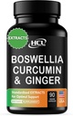 Boswellia Curcumin Ginger Extracts συμπλήρωμα – ισχυρή 95% Curcuminoids φυσικά χάπια υποστήριξης για την κινητικότητα & ευελιξία – επιπλέον δύναμη Boswelia με Turmeric Curcumin Organic Ginger συμπλήρωμα