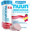 Nuun Zero Sugar Hydration Electrolyte Tablets - Μαγνήσιο, Ασβέστιο, Κάλιο, Χλωριούχο & Νάτριο, Ελαφριά & Νόστιμες Γεύσεις Φρούτων, Χωρίς Ζάχαρη, Χωρίς Γλουτένη, Vegan, Μικτό Μπέρι 4 Συσκευασία (40 Μερίδες Σύνολο)